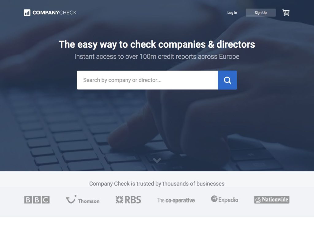 company check homepage